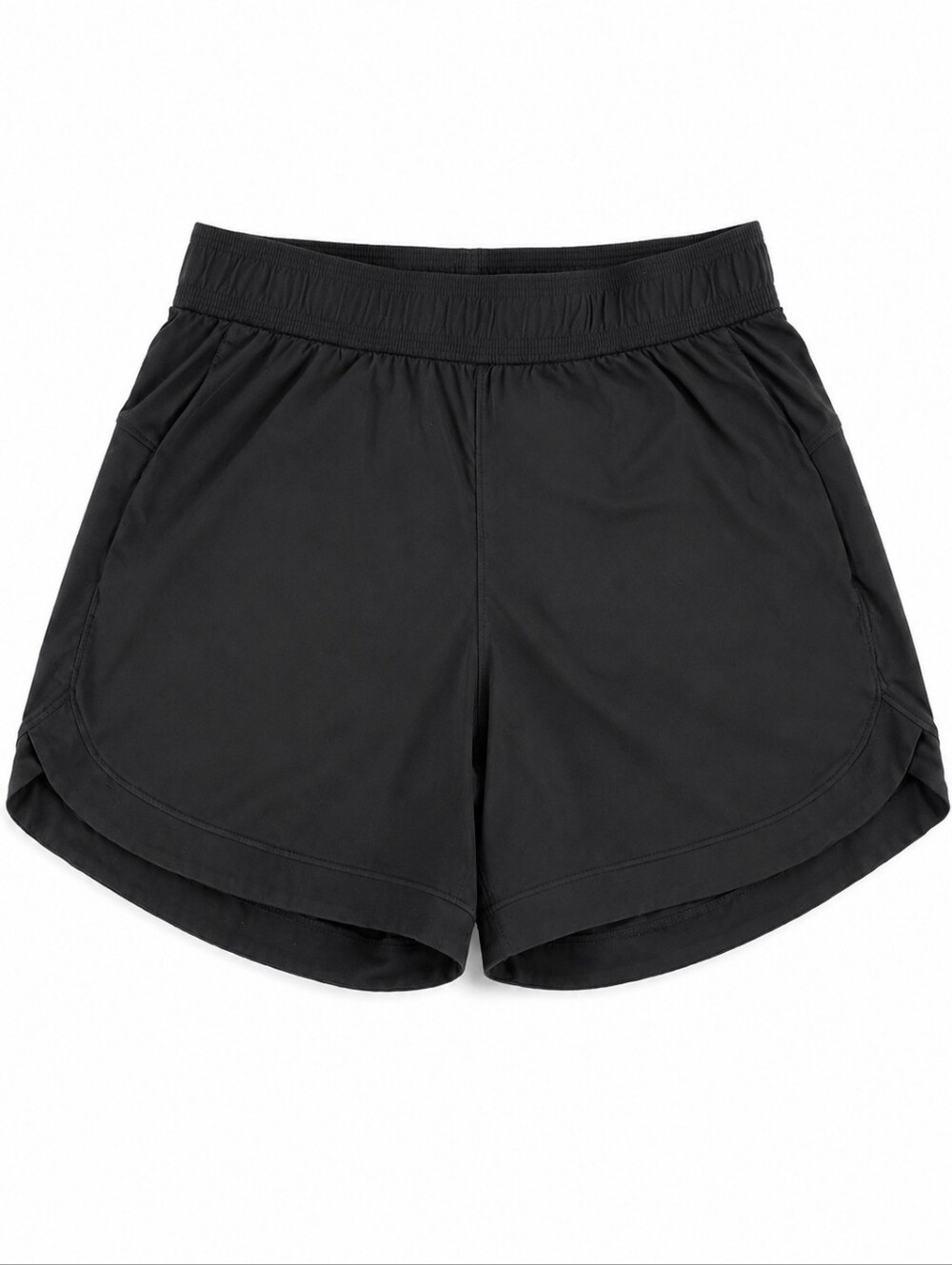 Tuff Athletics Black Lightweight Elastic Waist Stretch Athletic Shorts
